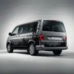 VW T6 mit Wald-Fahrzeugbeschriftung. Individuelle Autoaufkleber im Natur-Design.
