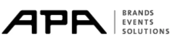 APA Event-Branding: Logo für professionelle Beschriftung und Venue-Branding. Marken, Events und Lösungen im Fokus. Digitaldruck vom Experten.